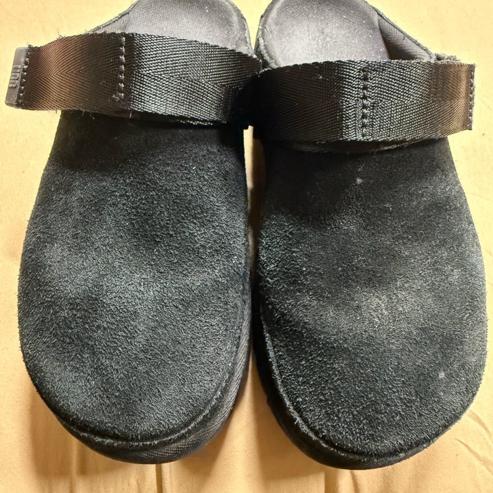 UGG Black Suede Mules